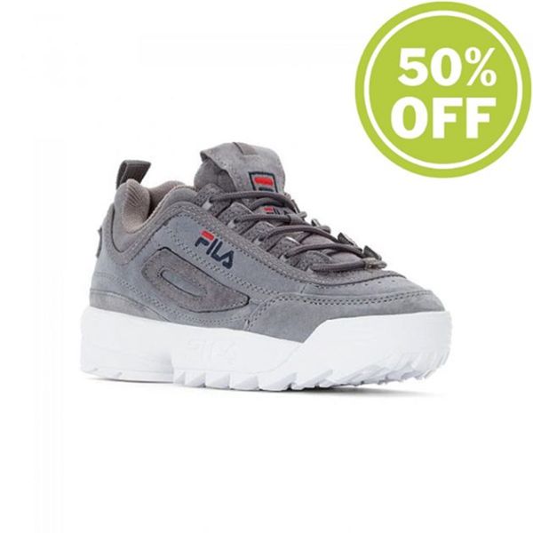 Fila Disruptor S Low Wmn Monut Low-Cut Women's Sneakers - Grey,NZ 349-95243